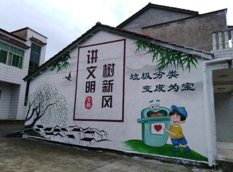射阳墙绘是现在流行的墙体广告