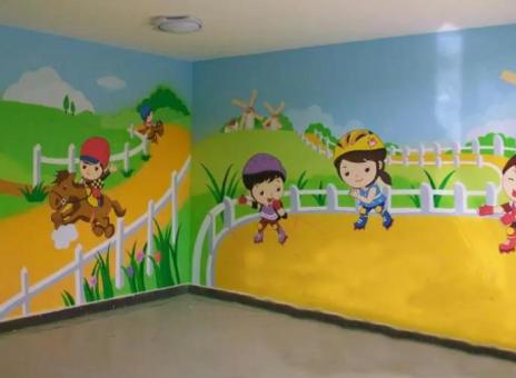 射阳幼儿园墙体彩绘制作流程及注意事项