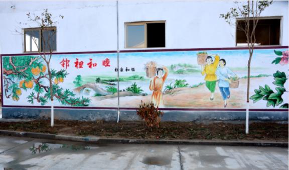 射阳乡镇文化墙 乡风文明焕发新活力